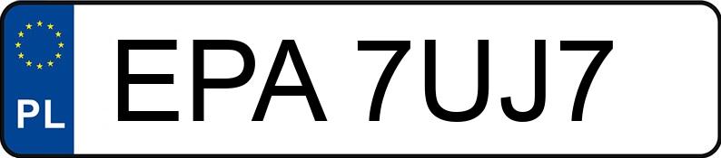 Numer rejestracyjny EPA 7UJ7 posiada NISSAN QASHQAI - EPA7UJ7