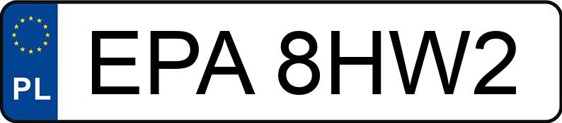 Numer rejestracyjny EPA 8HW2 posiada SKODA OCTAVIA - EPA8HW2