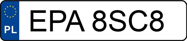 Numer rejestracyjny EPA 8SC8 posiada VOLVO FL6 E 180 E3 17.0t FL617 E - EPA8SC8