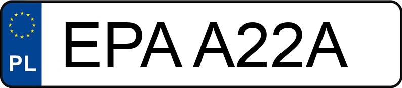 Numer rejestracyjny EPA A22A posiada VICTORY Sport.-turyst. Vision Tour - EPAA22A