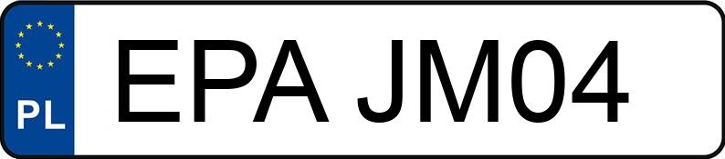 Numer rejestracyjny EPA JM04 posiada OGAR 200 - EPAJM04