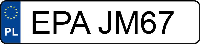 Numer rejestracyjny EPA JM67 posiada SIMSON Skutery S 53 - EPAJM67