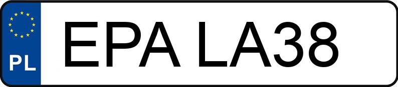 Numer rejestracyjny EPA LA38 posiada TOYOTA YARIS - EPALA38