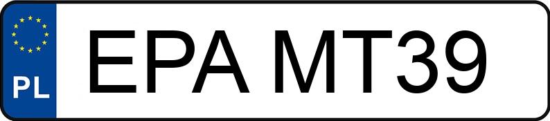 Numer rejestracyjny EPA MT39 posiada BMW 320 I - EPAMT39