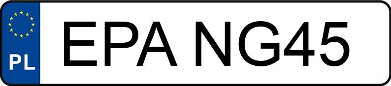 Numer rejestracyjny EPA NG45 posiada HYUNDAI Coupe MR`07 E4 Energy - EPANG45