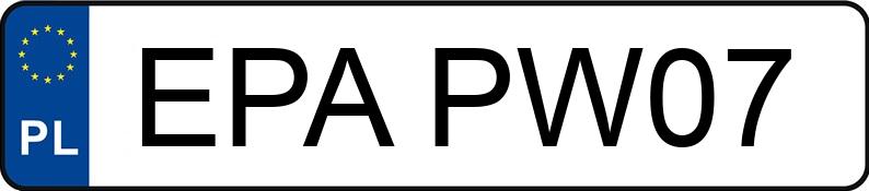 Numer rejestracyjny EPA PW07 posiada OPEL CORSA - EPAPW07 Numer rejestracyjny EPA PW07 posiada OPEL CORSA - EPAPW07