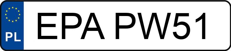 Numer rejestracyjny EPA PW51 posiada OPEL VECTRA C-SIGNUM - EPAPW51