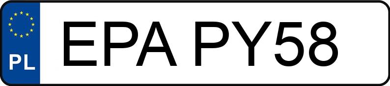 Numer rejestracyjny EPA PY58 posiada VOLKSWAGEN Tiguan 2.0 Diesel DPF MR`12 E5 Trend & Fun - EPAPY58
