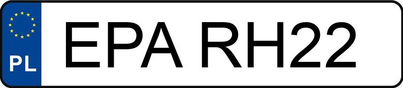 Numer rejestracyjny EPA RH22 posiada PEUGEOT 207 - EPARH22