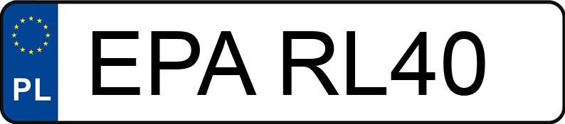 Numer rejestracyjny EPA RL40 posiada BMW 528 - EPARL40