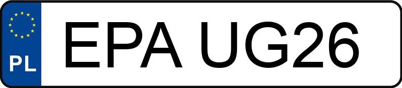 Numer rejestracyjny EPA UG26 posiada FIAT 500 1.2 MR`07 E5 Pop - EPAUG26 Numer rejestracyjny EPA UG26 posiada FIAT 500 1.2 MR`07 E5 Pop - EPAUG26
