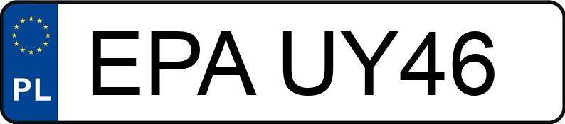 Numer rejestracyjny EPA UY46 posiada BMW 320D - EPAUY46 Numer rejestracyjny EPA UY46 posiada BMW 320D - EPAUY46