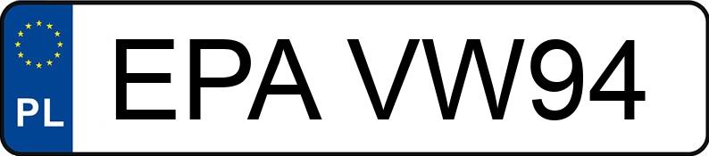 Numer rejestracyjny EPA VW94 posiada SKODA Fabia 1.9 TDI MR`05 E4 Tour de France - EPAVW94 Numer rejestracyjny EPA VW94 posiada SKODA Fabia 1.9 TDI MR`05 E4 Tour de France - EPAVW94