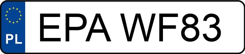 Numer rejestracyjny EPA WF83 posiada URSUS C 360 - EPAWF83 Numer rejestracyjny EPA WF83 posiada URSUS C 360 - EPAWF83