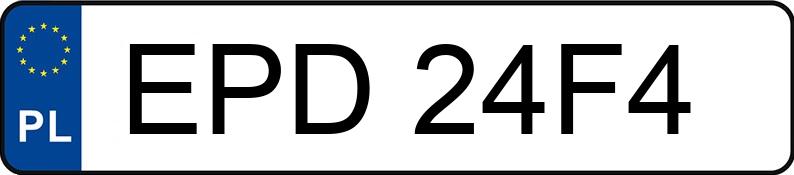 Numer rejestracyjny EPD 24F4 posiada FORD FOCUS - EPD24F4