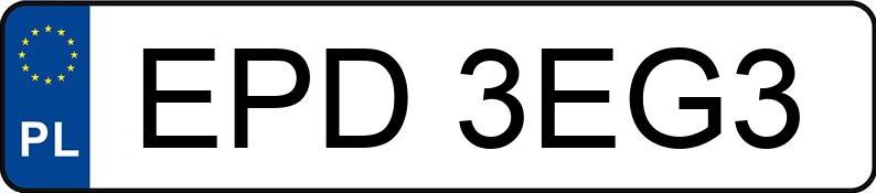 Numer rejestracyjny EPD 3EG3 posiada PEUGEOT 308 - EPD3EG3