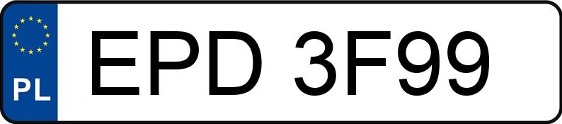 Numer rejestracyjny EPD 3F99 posiada MERCEDES-BENZ ML 350 BLUETEC 4MATIC - EPD3F99