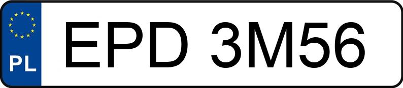 Numer rejestracyjny EPD 3M56 posiada VOLKSWAGEN PASSAT - EPD3M56