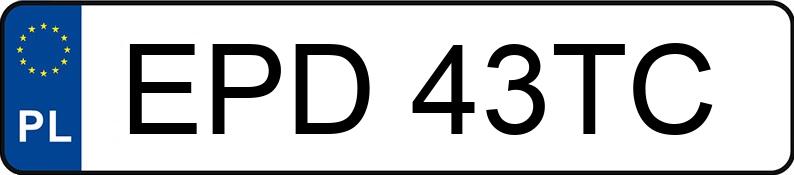 Die Registrierungsnummer EPD 43TC hat MAZDA 626 2.0 Diesel MR`87 GLX - EPD43TC