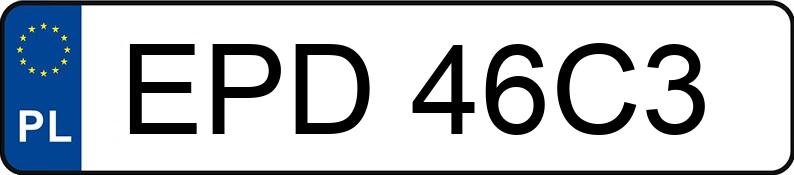 Numer rejestracyjny EPD 46C3 posiada OPEL ASTRA 1.8 KAT - EPD46C3