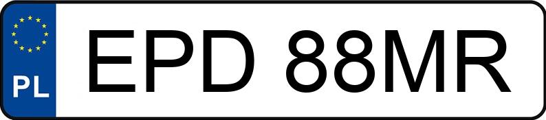 Numer rejestracyjny EPD 88MR posiada VOLKSWAGEN TOURAN - EPD88MR