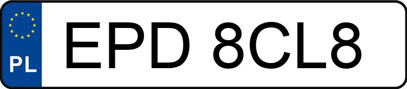 Numer rejestracyjny EPD 8CL8 posiada MERCEDES-BENZ CLA 200 - EPD8CL8