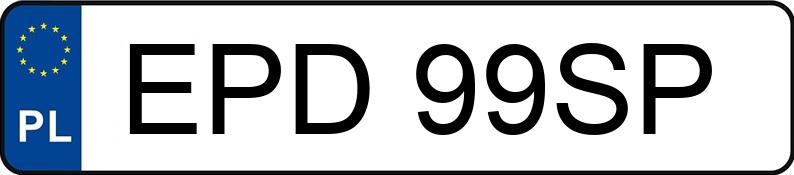 Numer rejestracyjny EPD 99SP posiada BMW 325 - EPD99SP