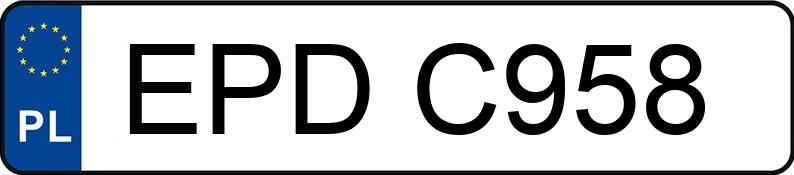 Numer rejestracyjny EPD C958 posiada STAR 244 10.7t 244 - EPDC958