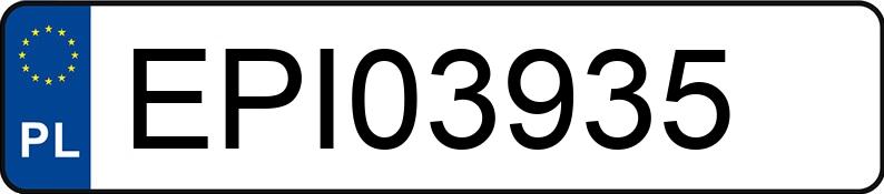 Numer rejestracyjny EPI 03935 posiada FORD FOCUS - EPI03935