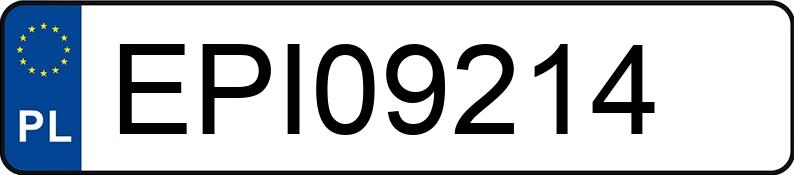 Numer rejestracyjny EPI 09214 posiada VOLKSWAGEN GOLF - EPI09214