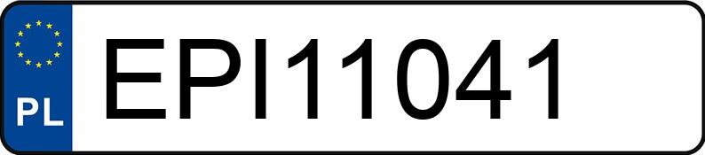 Numer rejestracyjny EPI 11041 posiada MINI [BMW] Mini Clubman 1.6 MR`10 E5 Cooper S - EPI11041