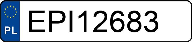 Numer rejestracyjny EPI 12683 posiada BMW 530i MR`03 E3 E60 530i MR`03 E3 E60 - EPI12683