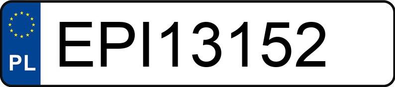 Numer rejestracyjny EPI 13152 posiada MAZDA 6 - EPI13152