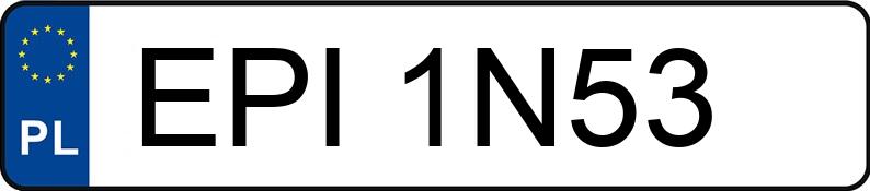 Numer rejestracyjny EPI 1N53 posiada VOLKSWAGEN T - EPI1N53