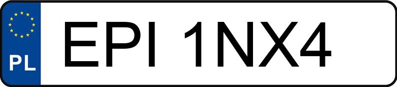Numer rejestracyjny EPI 1NX4 posiada FIAT Cinquecento 0.7 170 Maquillage - EPI1NX4