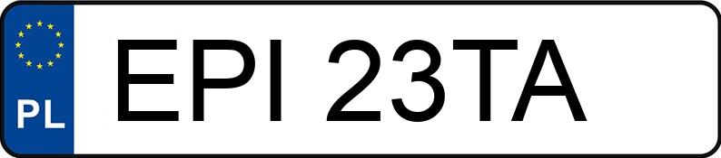 Numer rejestracyjny EPI 23TA posiada VOLKSWAGEN GOLF 1.9 TDI VARIANT - EPI23TA