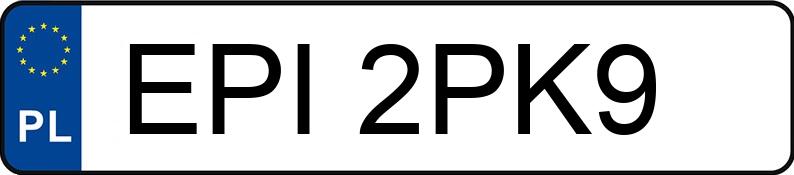 Numer rejestracyjny EPI 2PK9 posiada BMW 530 Diesel MR`03 E3 E60 530 Diesel MR`03 E3 E60 - EPI2PK9