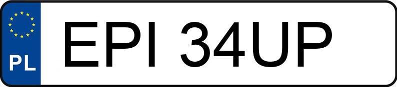 Numer rejestracyjny EPI 34UP posiada RENAULT S53R00 - EPI34UP Numer rejestracyjny EPI 34UP posiada RENAULT S53R00 - EPI34UP