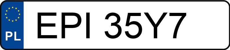 Numer rejestracyjny EPI 35Y7 posiada BMW 520i Kat. MR`95 E39 520i Kat. MR`95 E39 - EPI35Y7