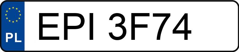 Numer rejestracyjny EPI 3F74 posiada CITROEN BERLINGO - EPI3F74