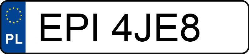Numer rejestracyjny EPI 4JE8 posiada CITROEN C1 1.0 MR`05 E4 Flirt - EPI4JE8