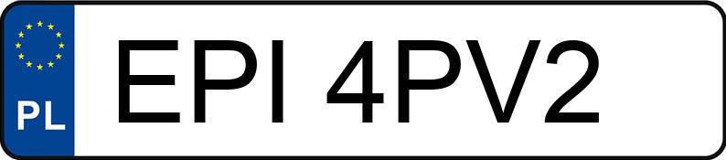 Numer rejestracyjny EPI 4PV2 posiada AUDI A4 1.9 TDi Kat. B5 A4 1.9 TDi Kat. B5 - EPI4PV2