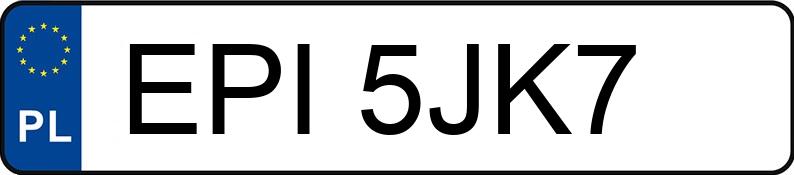 Numer rejestracyjny EPI 5JK7 posiada BMW 520 Diesel MR`03 E3 E60 520 Diesel MR`03 E3 E60 - EPI5JK7