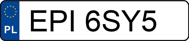 Numer rejestracyjny EPI 6SY5 posiada SKODA Octavia II 1.9 TDI MR`04 E4 Classic - EPI6SY5
