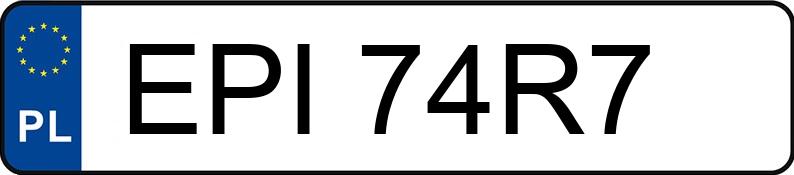 Numer rejestracyjny EPI 74R7 posiada OPEL VECTRA 1.9 CDTI - EPI74R7