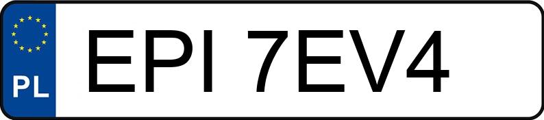 Numer rejestracyjny EPI 7EV4 posiada VOLKSWAGEN PASSAT - EPI7EV4