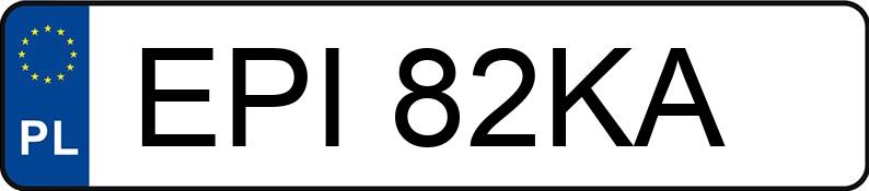 Numer rejestracyjny EPI 82KA posiada FSM-BIELSKO BIAŁA POLSKI FIAT 126P 650 126P(126A1) - EPI82KA