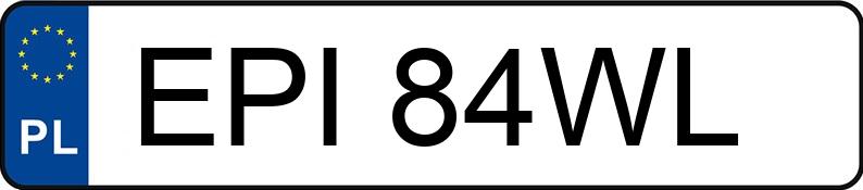 Numer rejestracyjny EPI 84WL posiada AUDI 80 Quattro 1.8 89 80 Quattro 1.8 89 - EPI84WL