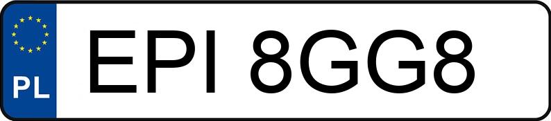 Numer rejestracyjny EPI 8GG8 posiada BMW 530i Kat. MR`01 E39 530i Kat. MR`01 E39 - EPI8GG8