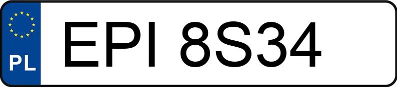 Numer rejestracyjny EPI 8S34 posiada ISUZU MONTEREY 3,0 D - EPI8S34